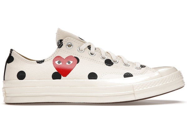 Converse Chuck Taylor All Star 70 Ox Comme des Garcons PLAY Polka Dot White